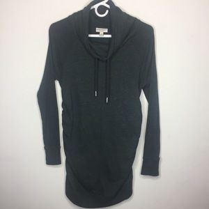 Liz Lange Small Maternity Gray Drawstring Sweater